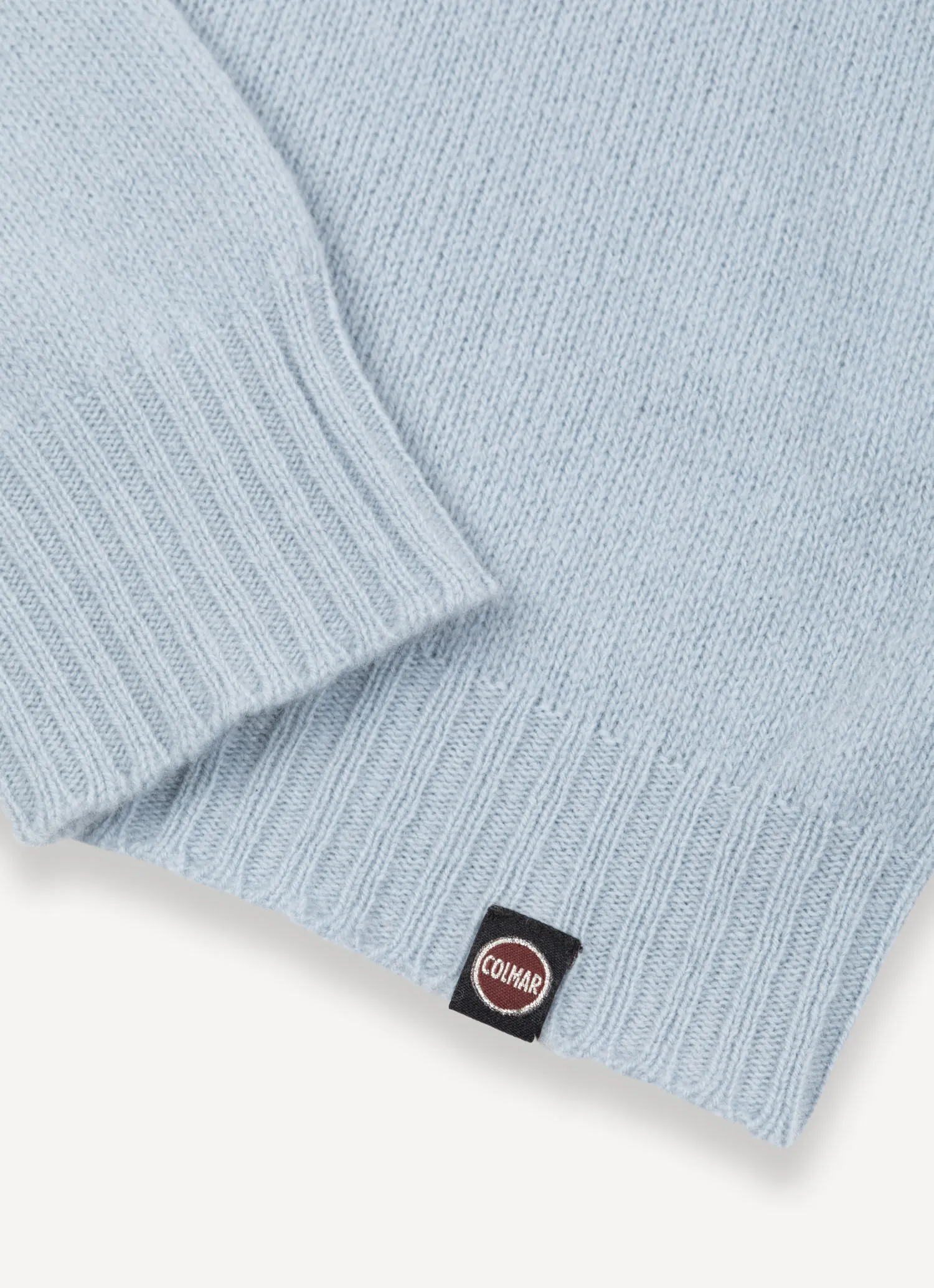 100% wool crater-neck pullover