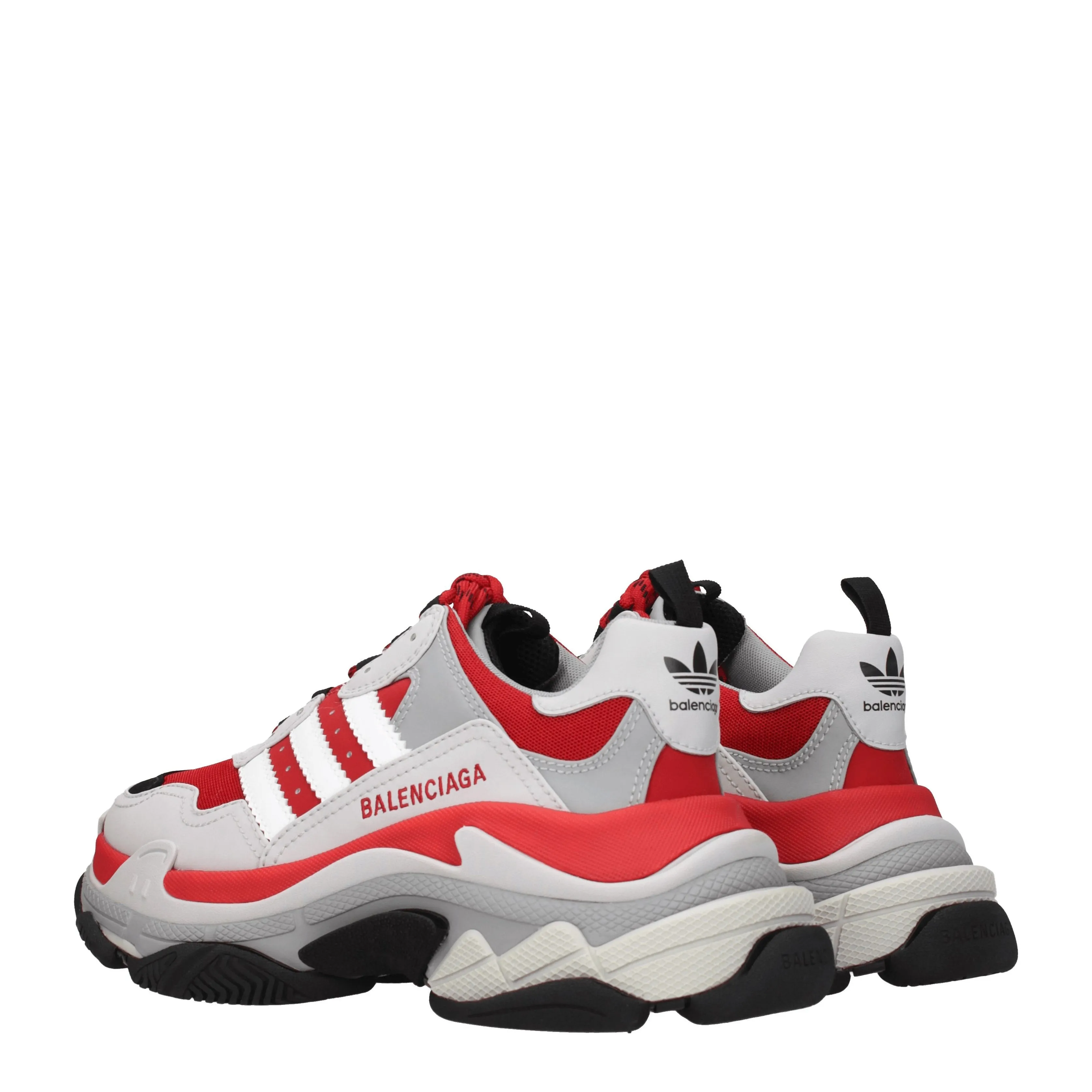 Balenciaga Sneakers Adidas triple s Uomo Tessuto Grigio/Rosso