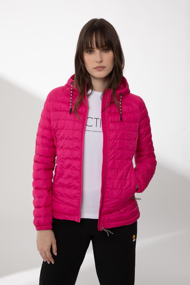 CHARITY – Piumino fucsia 100% eco