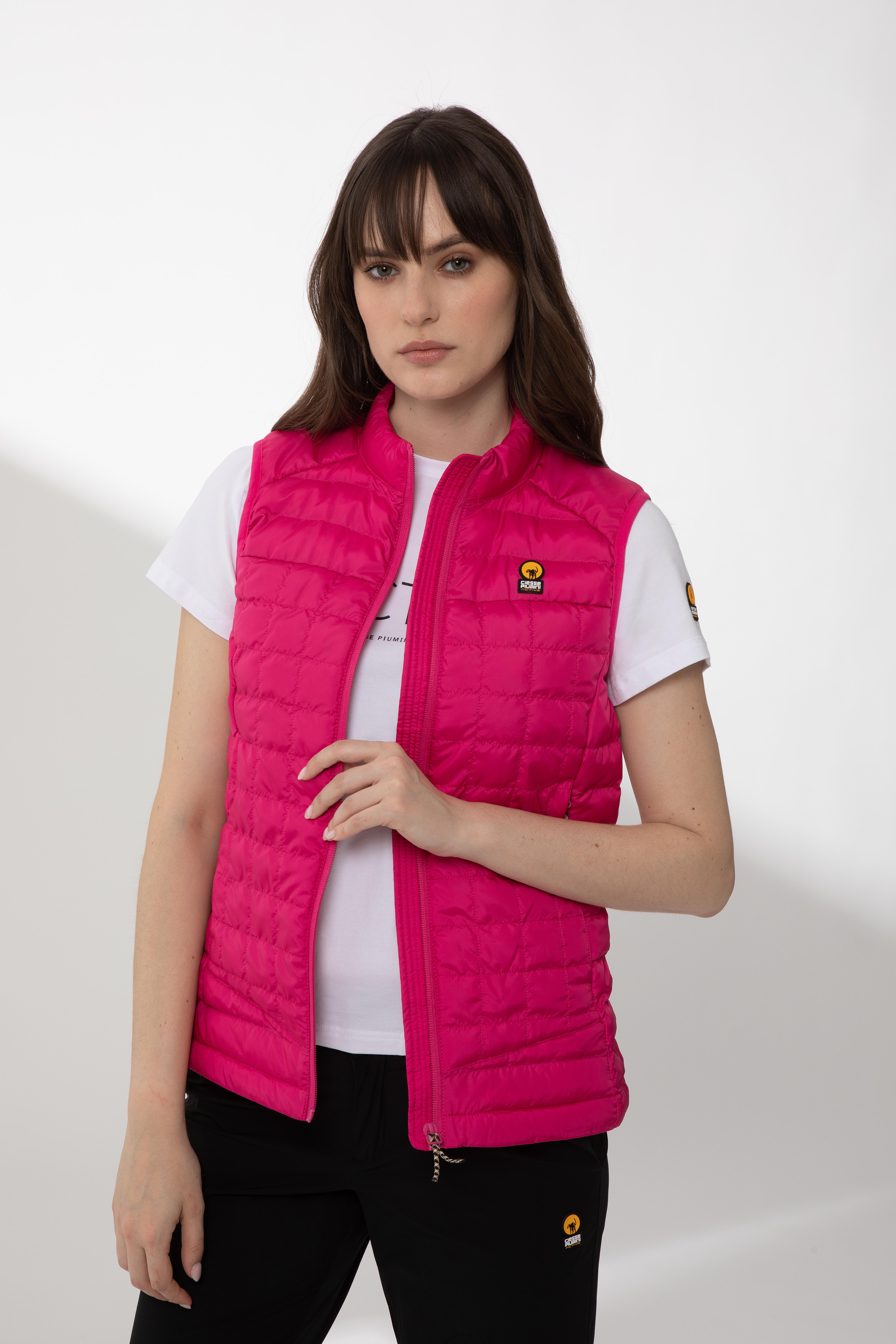 DEENA – Gilet fucsia 100% eco