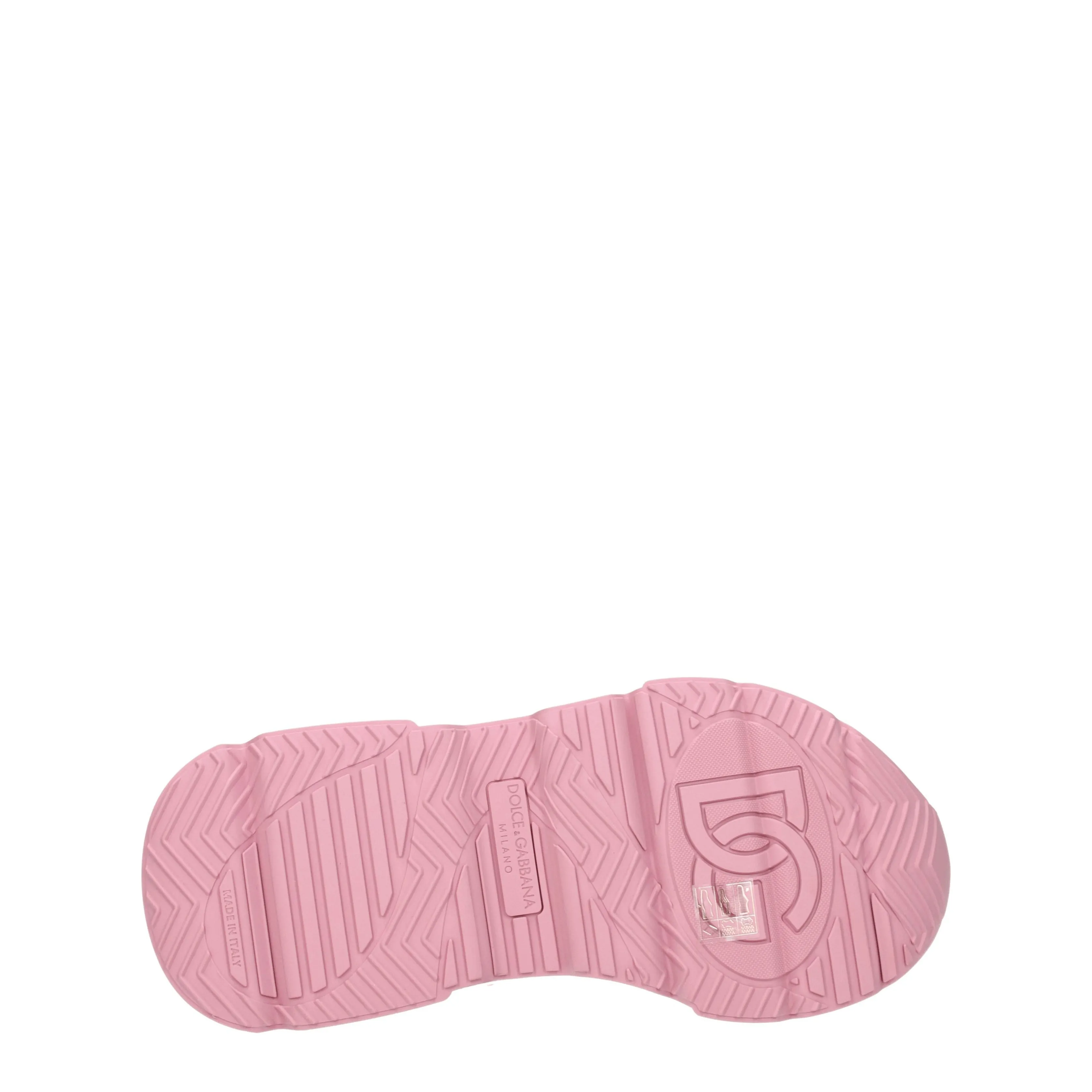 Dolce&Gabbana Sneakers Donna Tessuto Bianco/Rosa