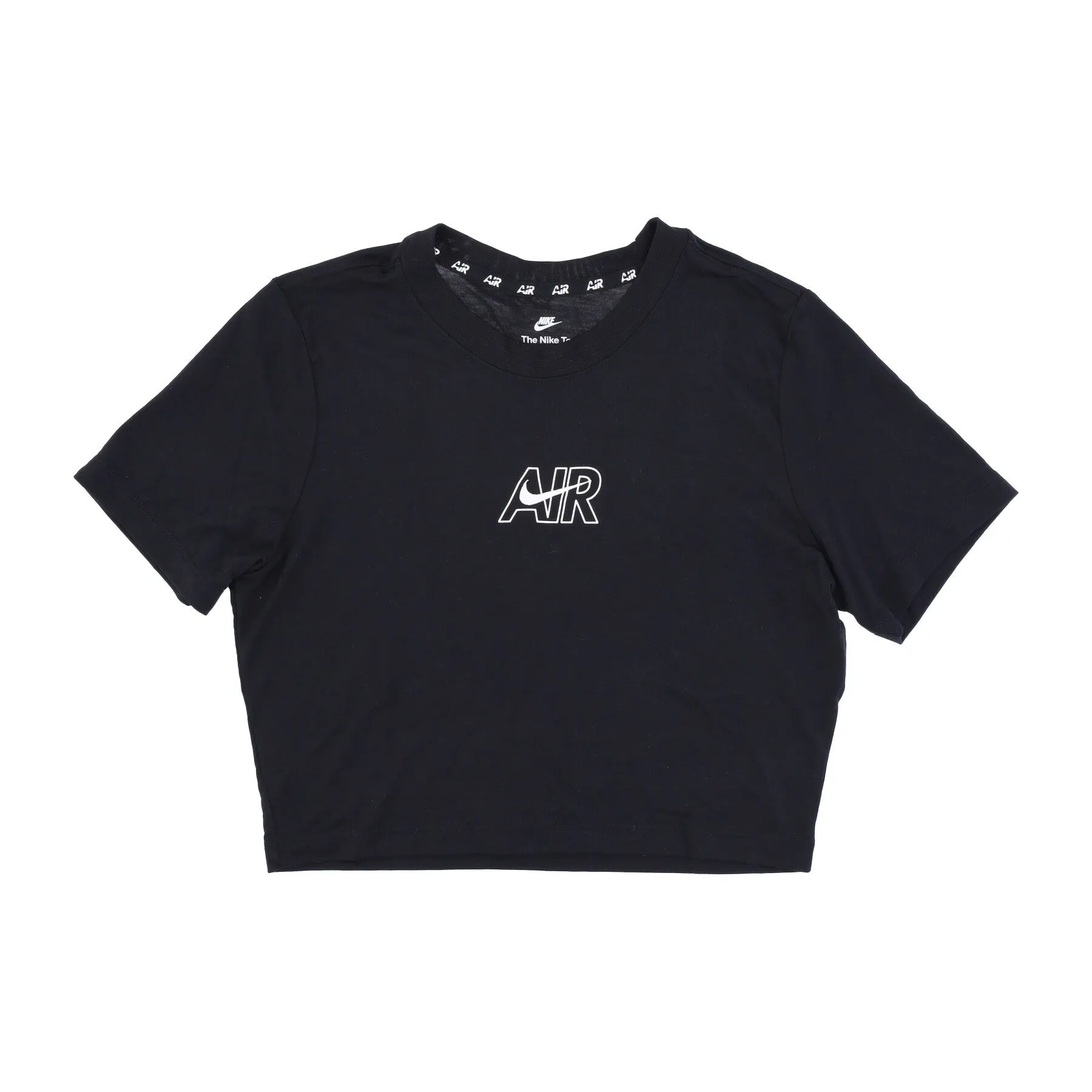 Maglietta Corta Donna Slim Crop Air Tee Black