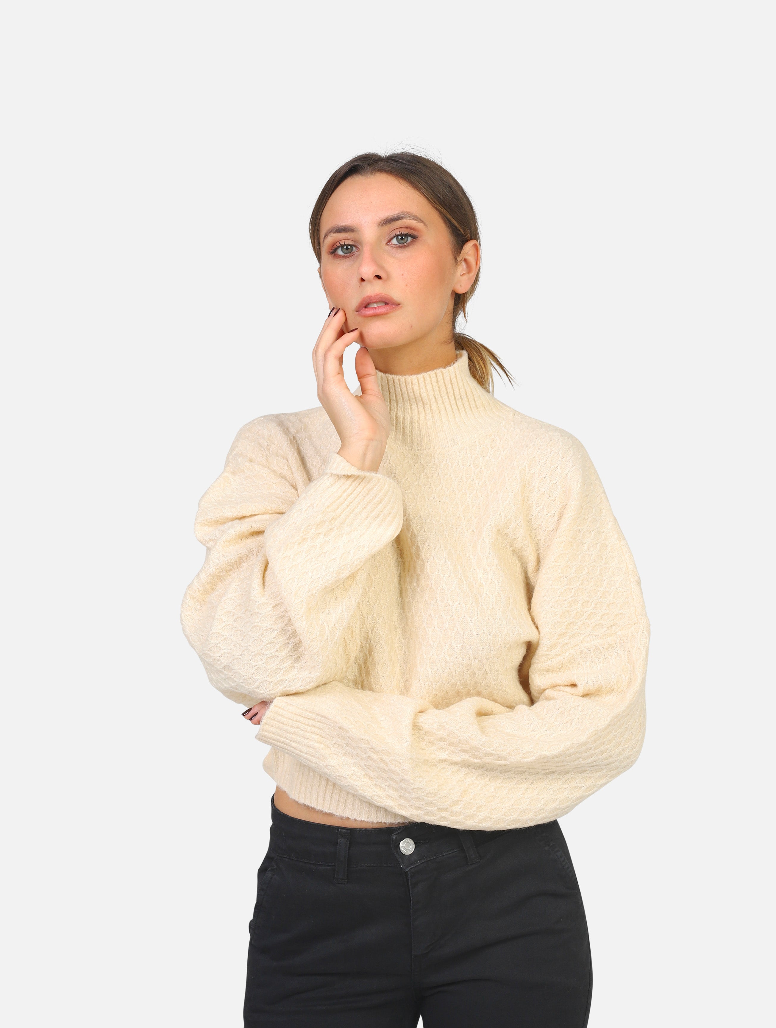 maglione HELE - TLLC00858CREMA