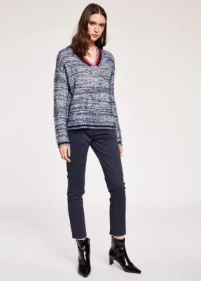 Pullover con scollo a V