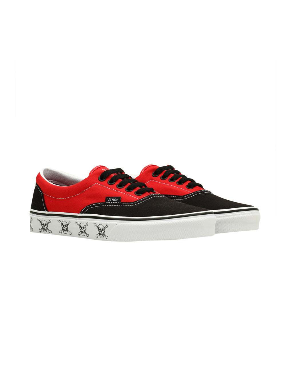 Sneakers Basse Uomo Old Skool Rosso e nero teschi
